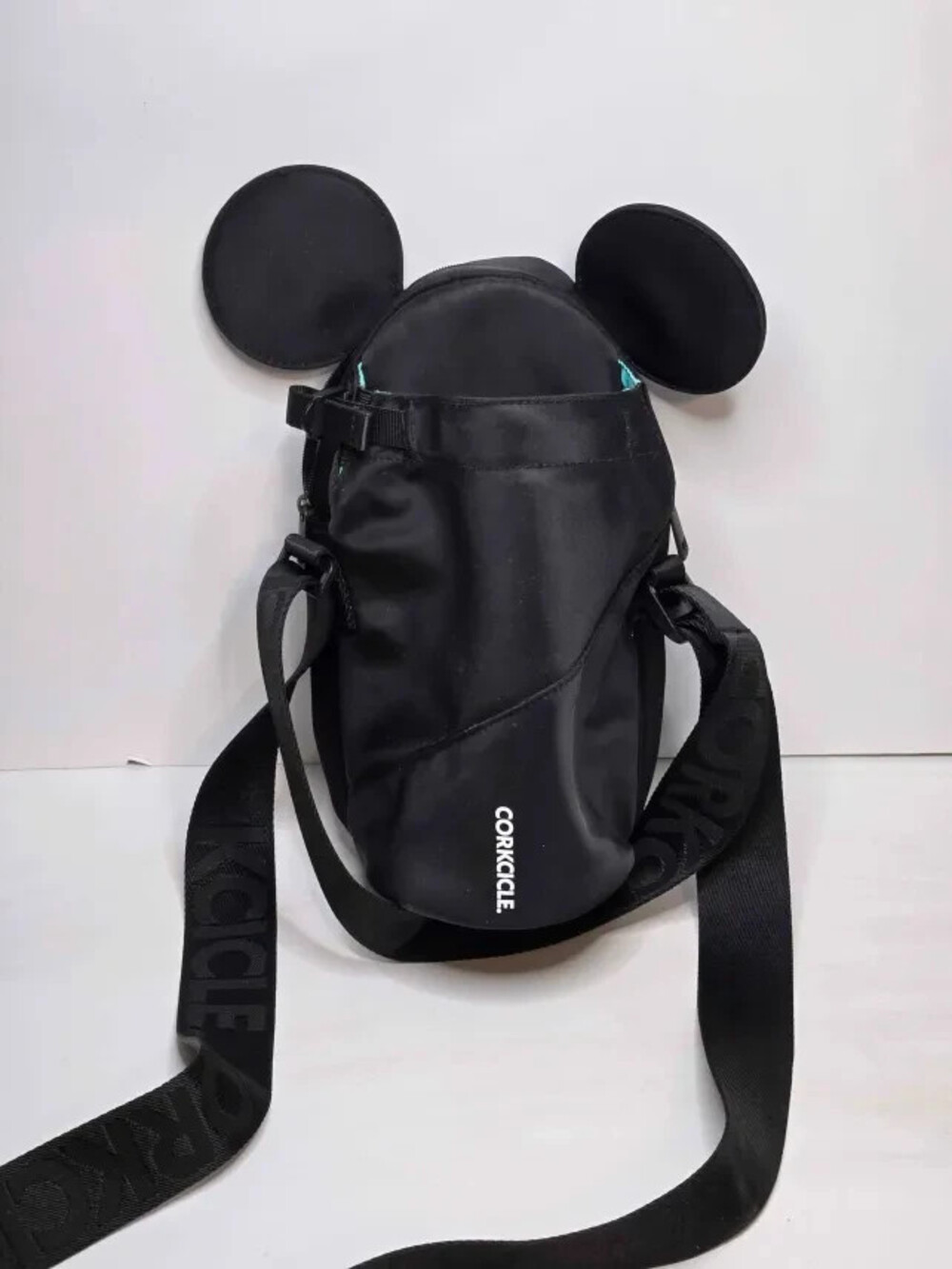 Holographic Mini Backpack Black Iridescent Bag w/ Ears Cute Small Crossbody - Picture 2 of 4